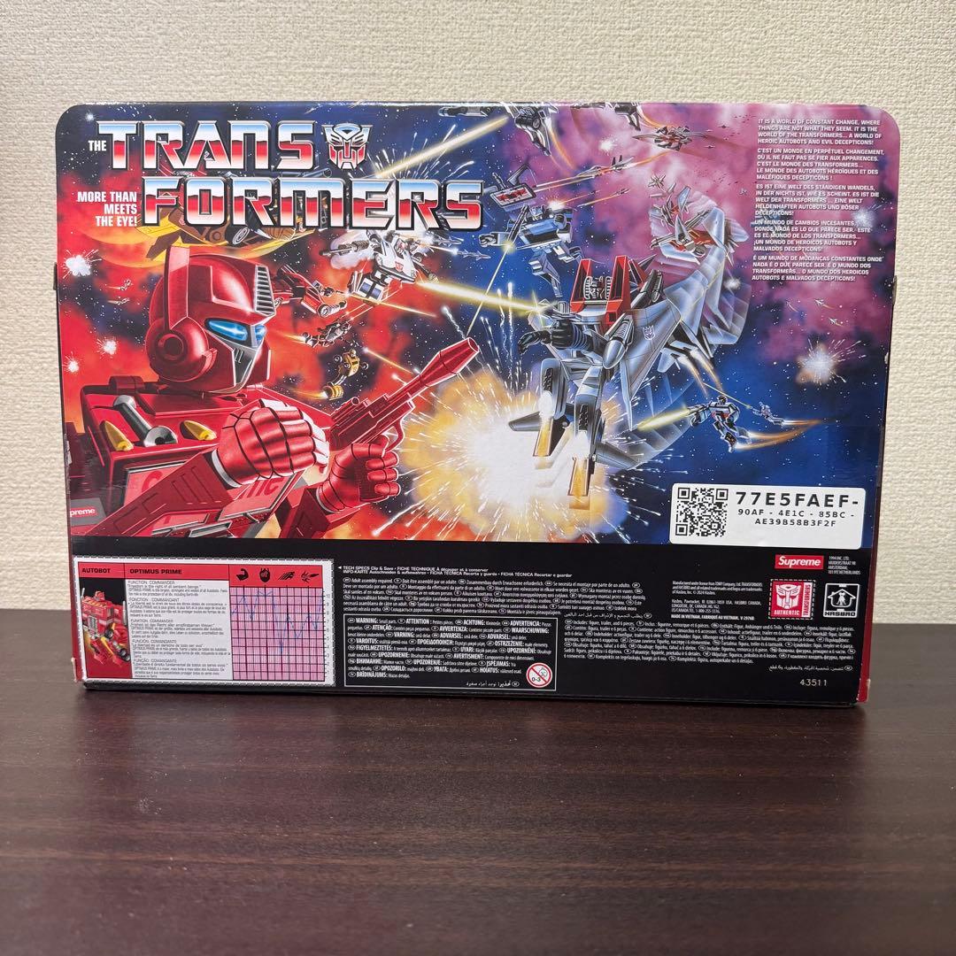 シュプリーム トランスフォーマーズ オプティマスプライム フィギュア