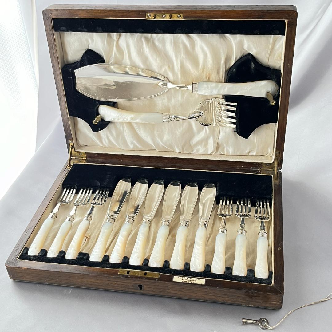 【John Biggin】【白蝶貝/純銀継手 】 マザーオブパール