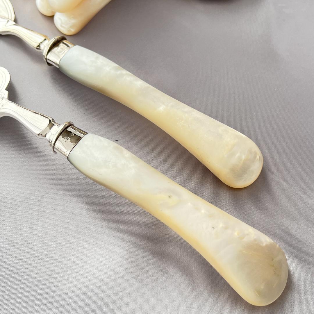 【John Biggin】【白蝶貝/純銀継手 】 マザーオブパール