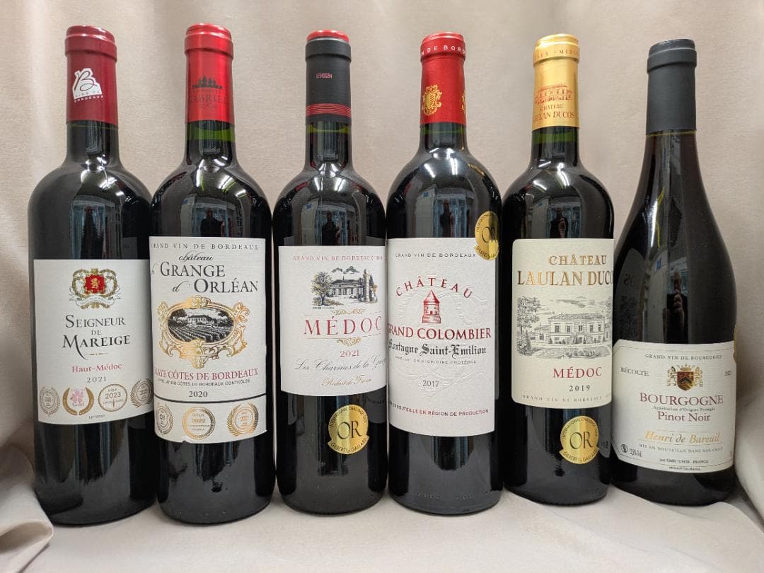 モンターニュサンテミリオン,ブルゴーニュ、オーメドック、メドック赤　6本