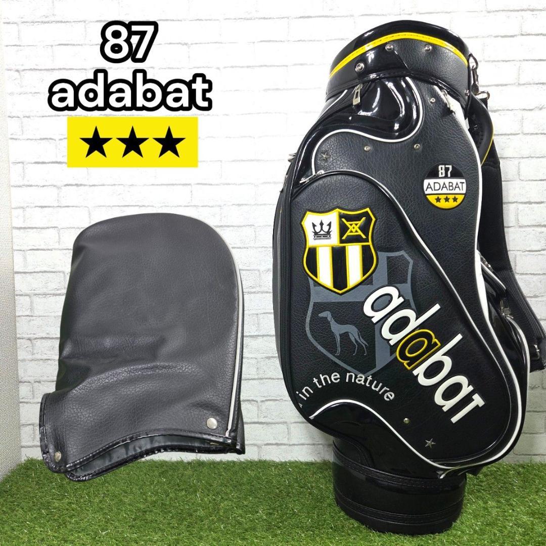 adabat アダバット キャディバッグ フード付 廃盤モデル ブラック 87