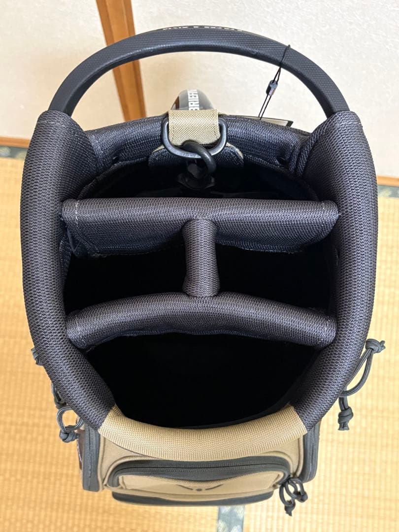 未使用)ブリーフィング キャディバッグ 25年モデル CR-5#04 タン