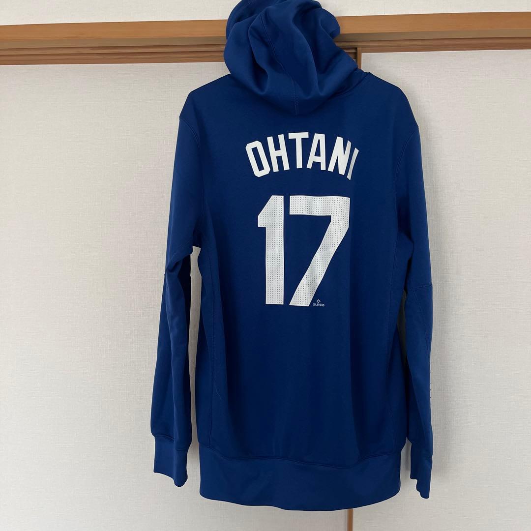 NIKE Dodgers 17 大谷翔平 パーカー ブルー　MENS mサイズ