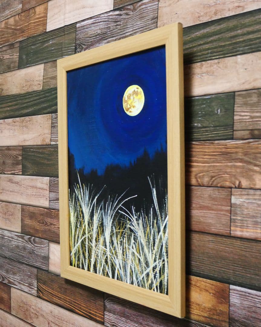 油絵 絵画 【十五夜の月】