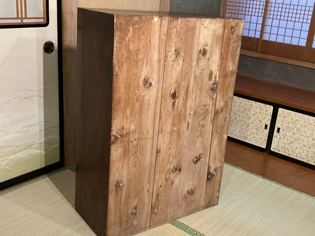 激レア 木無垢材 家具 茶棚　茶箪笥　小箪笥 サイドボード 茶室 和室