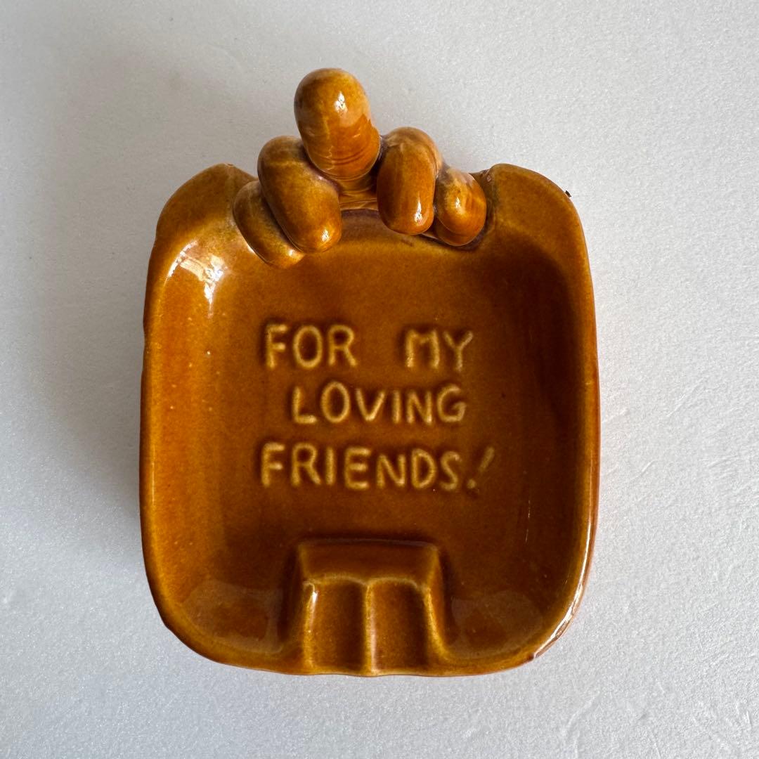 ファックユー ビンテージ 灰皿 日本製 Fuck 反戦 置物 ジョーク