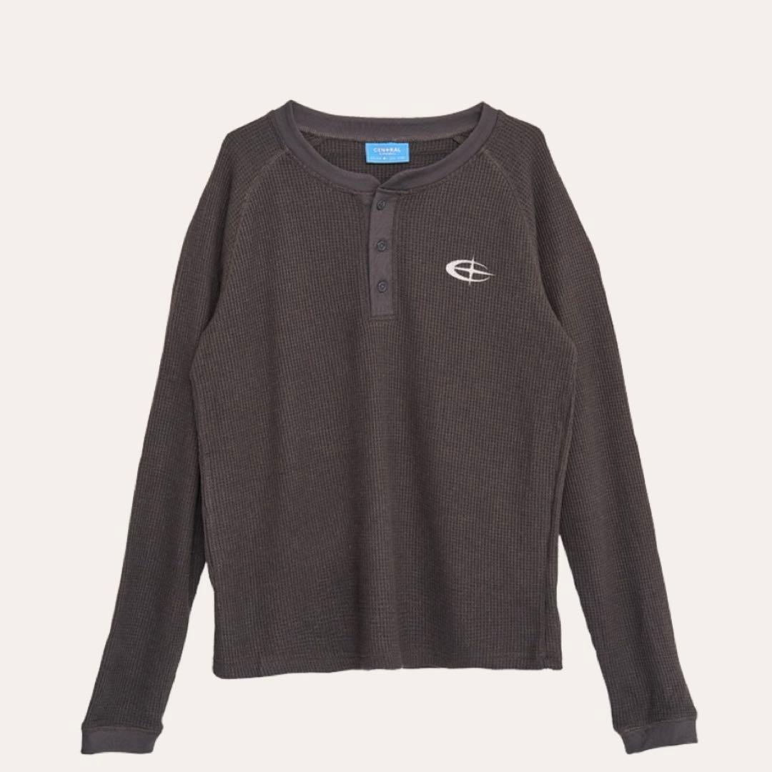 【新品未使用】CEN+RAL WUFFLE L/S TEE [チャコール]