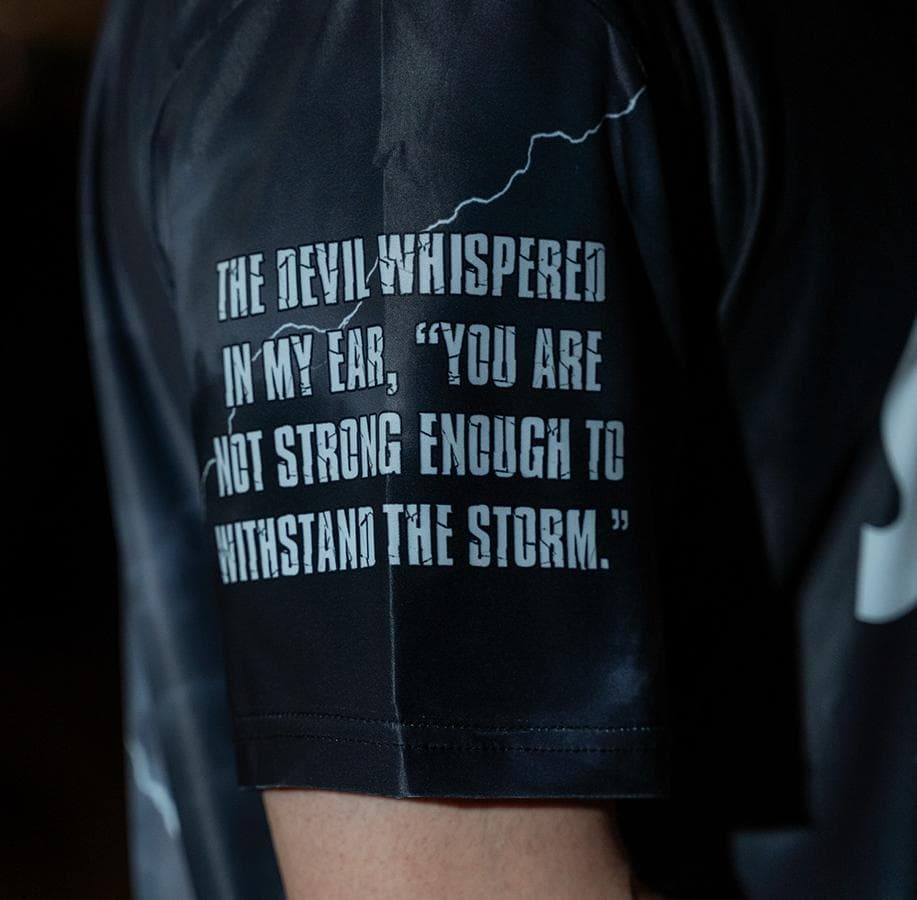 STORM STORM LION JERSEY ハーフジップシャツ　Lサイズ