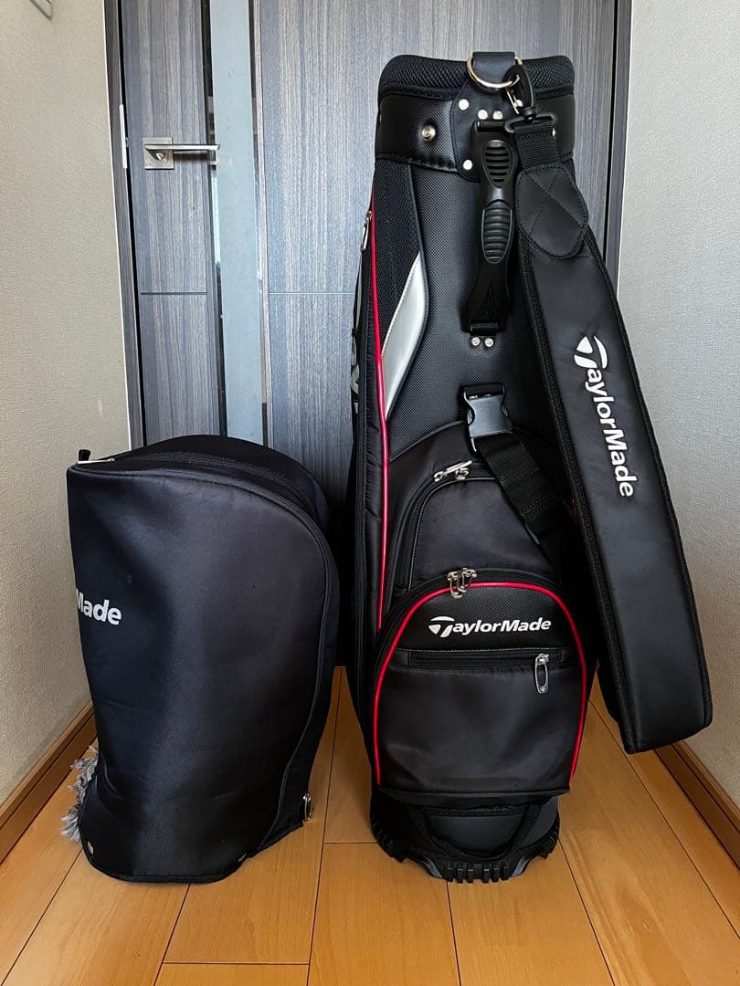 良品テーラーメイド CB KY833トゥルーライト キャディバッグ　9型軽量　黒