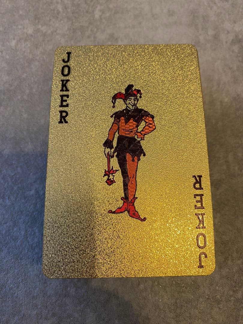 激レア　激安シュプリーム Supreme ゴールド トランプ