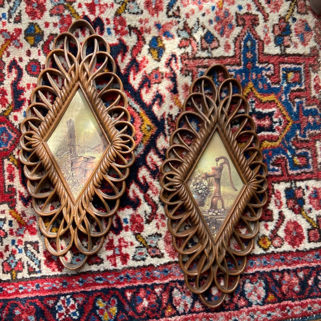 アメリカ製　アンティーク　ヴィンテージ　雑貨　ウォールアート　ミッドセンチュリー