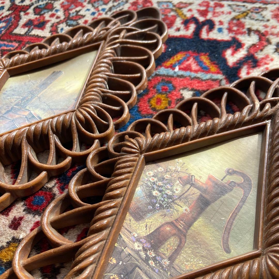 アメリカ製　アンティーク　ヴィンテージ　雑貨　ウォールアート　ミッドセンチュリー