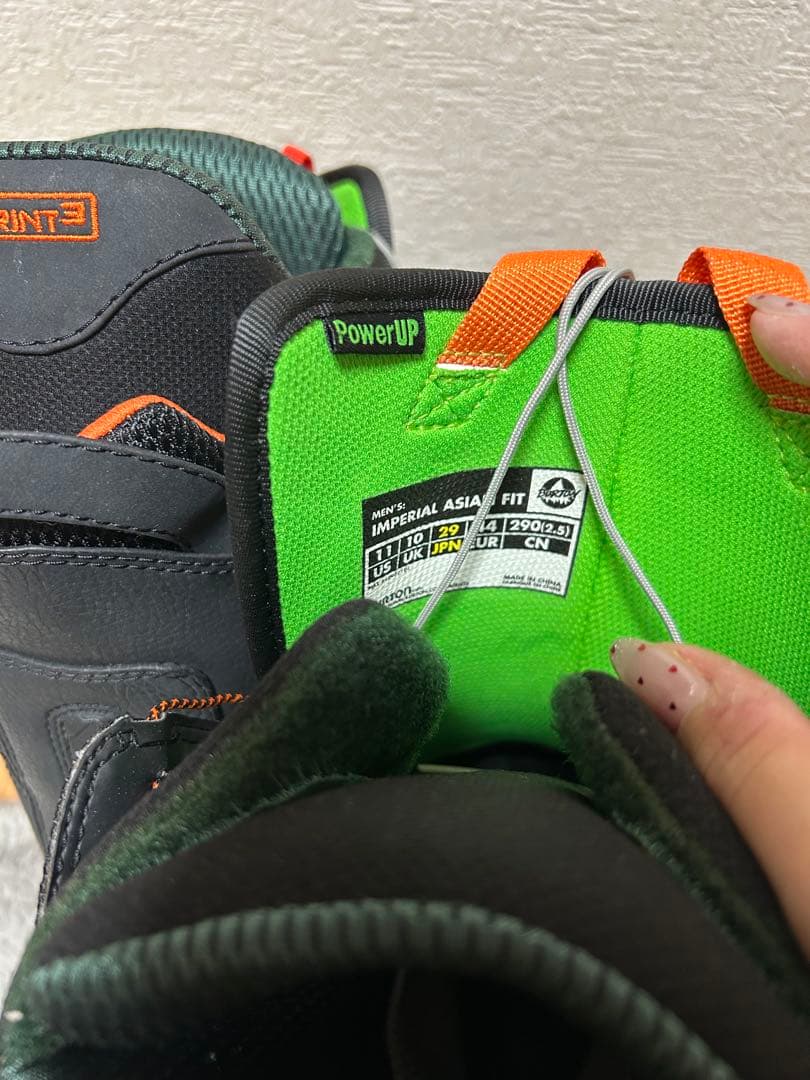 BURTON IMPERIAL ASIAN FIT 29㎝　ブラック　オレンジ