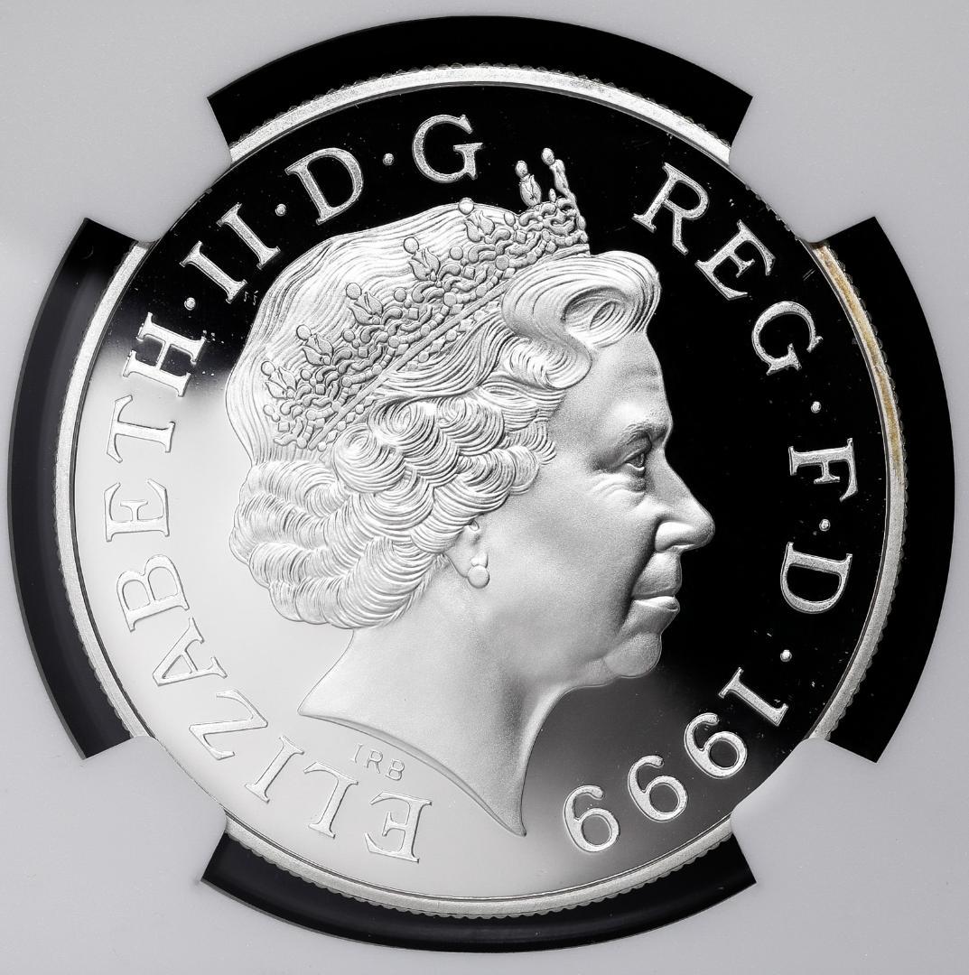 人気【PF69 ウルトラカメオ】 ダイアナ妃追悼記念　銀貨　1999年