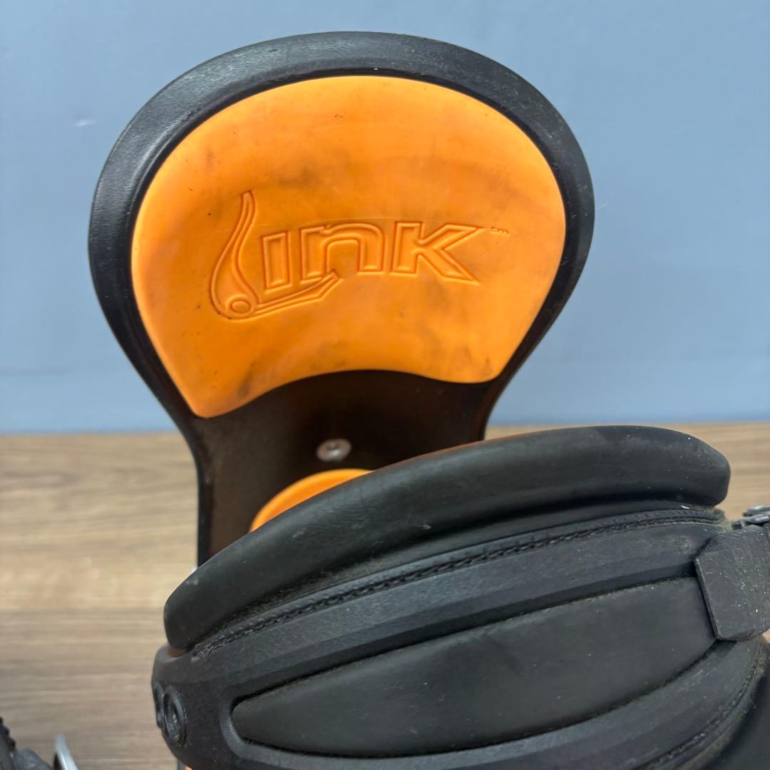 SIMS シムス スノーボード ビンディング Mサイズ オレンジ×ブラック