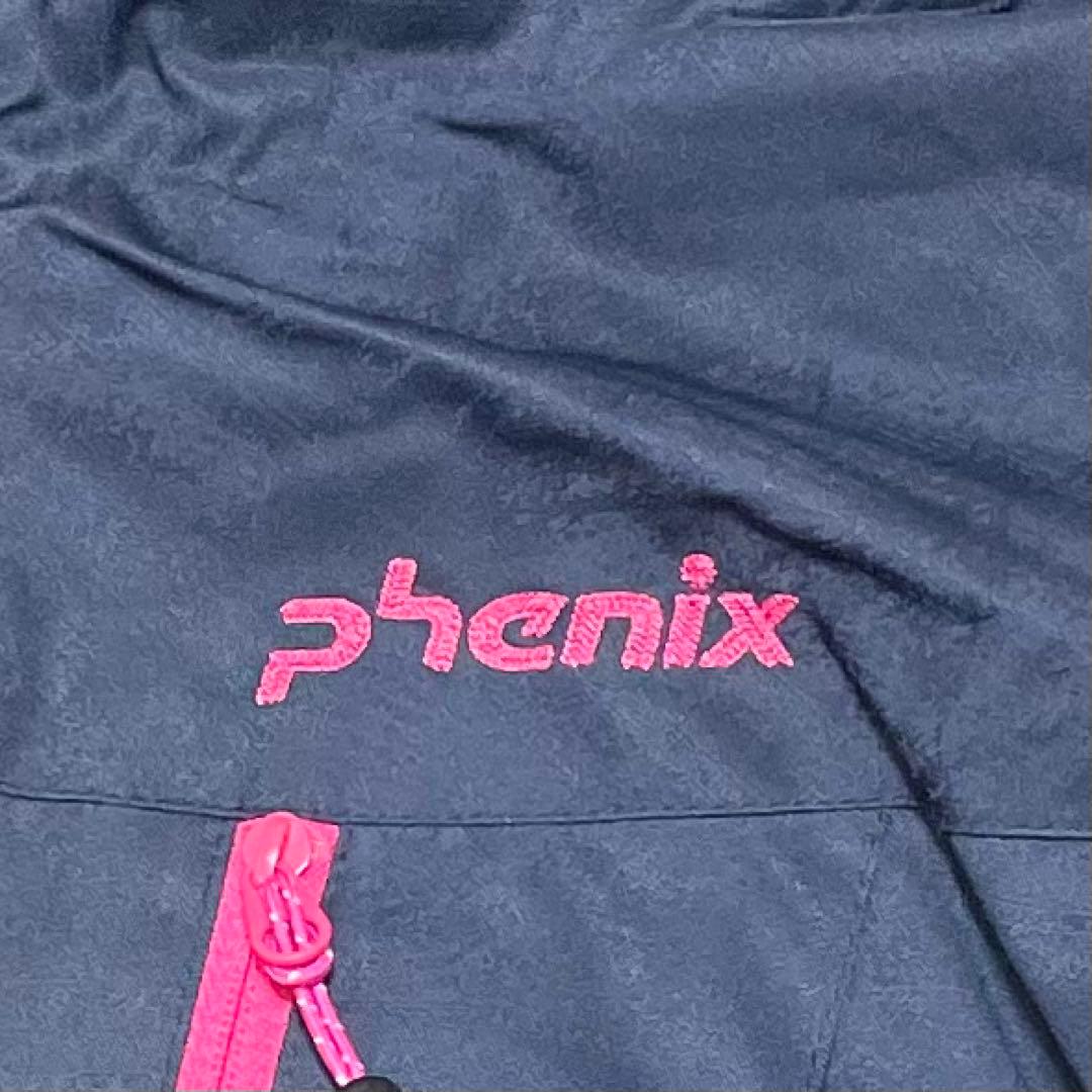 PHENIXレディースL スキーウェア上下 エンボス柄 帯電防止 発熱 蓄熱素材