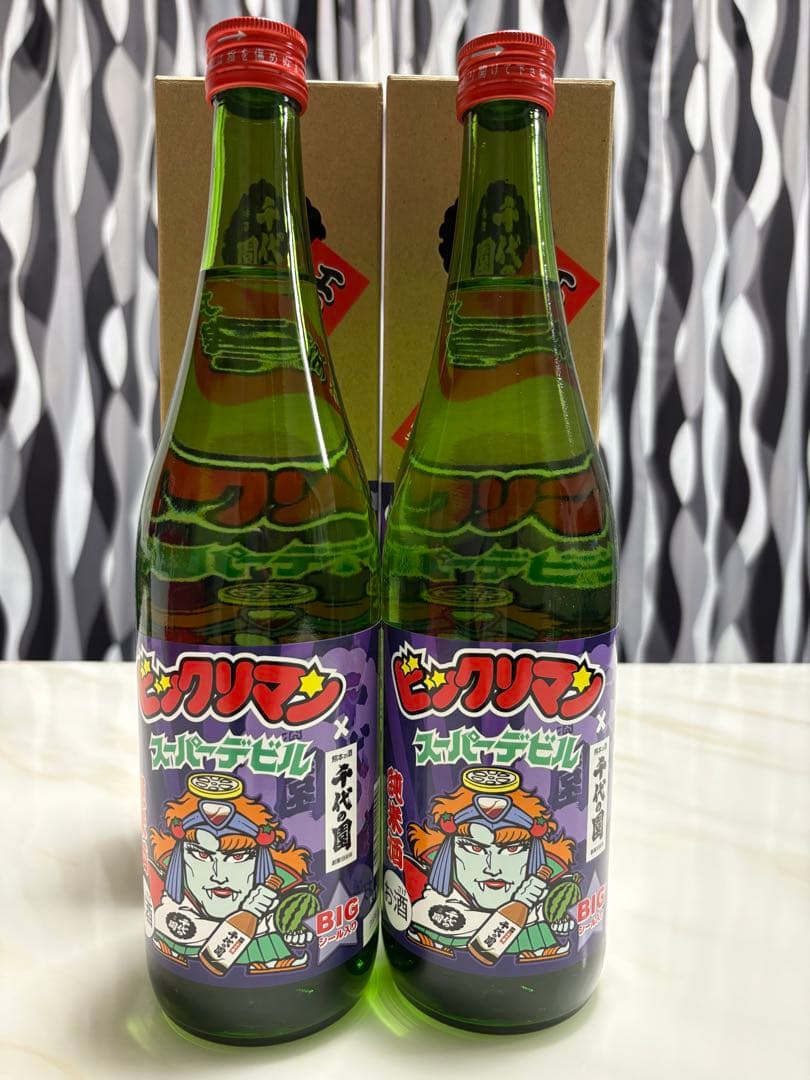 ①スーパーデビル　ビックリマン地域限定版500枚BIGシール熊本　2本セット
