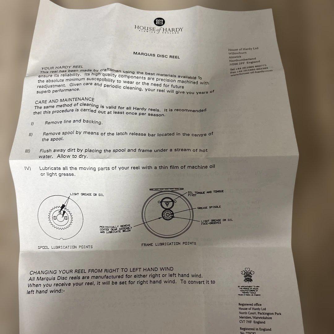 リール HOUSE OF HARDY. Marquis Disc#8