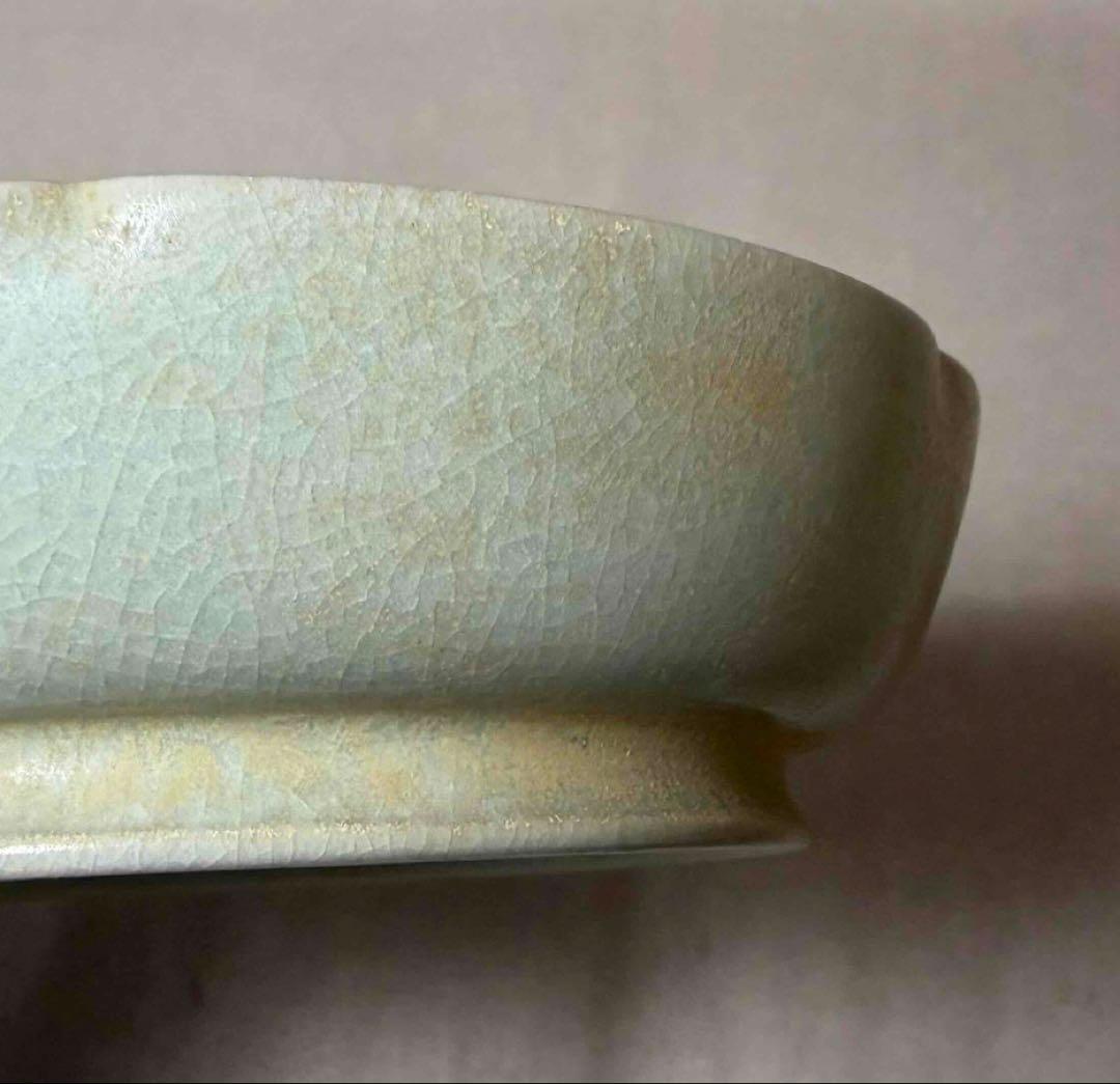 中国 輪花形平洗筆(皿)　f2251102