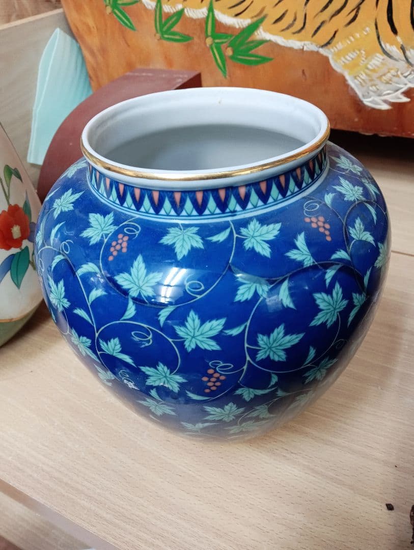 高級　陶器　若山作