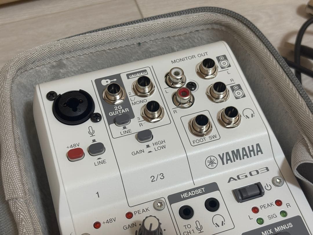 ヤマハ AG03MK2 ホワイト ケース付き