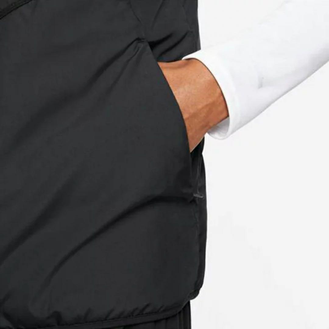 ナイキ　サーマフィット　レペル　メンズ　ランニングベスト　中綿　M 黒 防寒