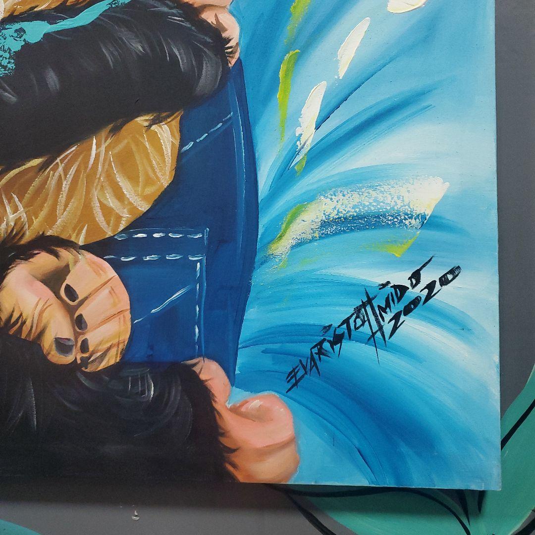 SHIMURA KEN アクリル絵の具97x130cm