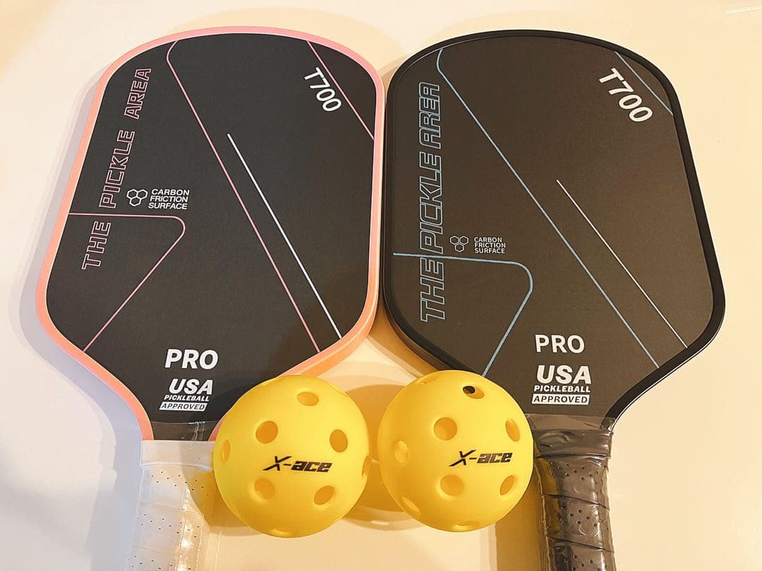 USAピックルボール承認　パドル　2本　T700 カーボンファイバー