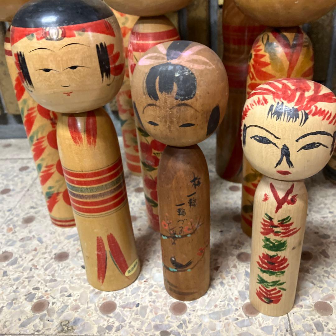 D-3 伝統こけし 16点まとめ売り 大量コレクション 郷土玩具 アンティーク