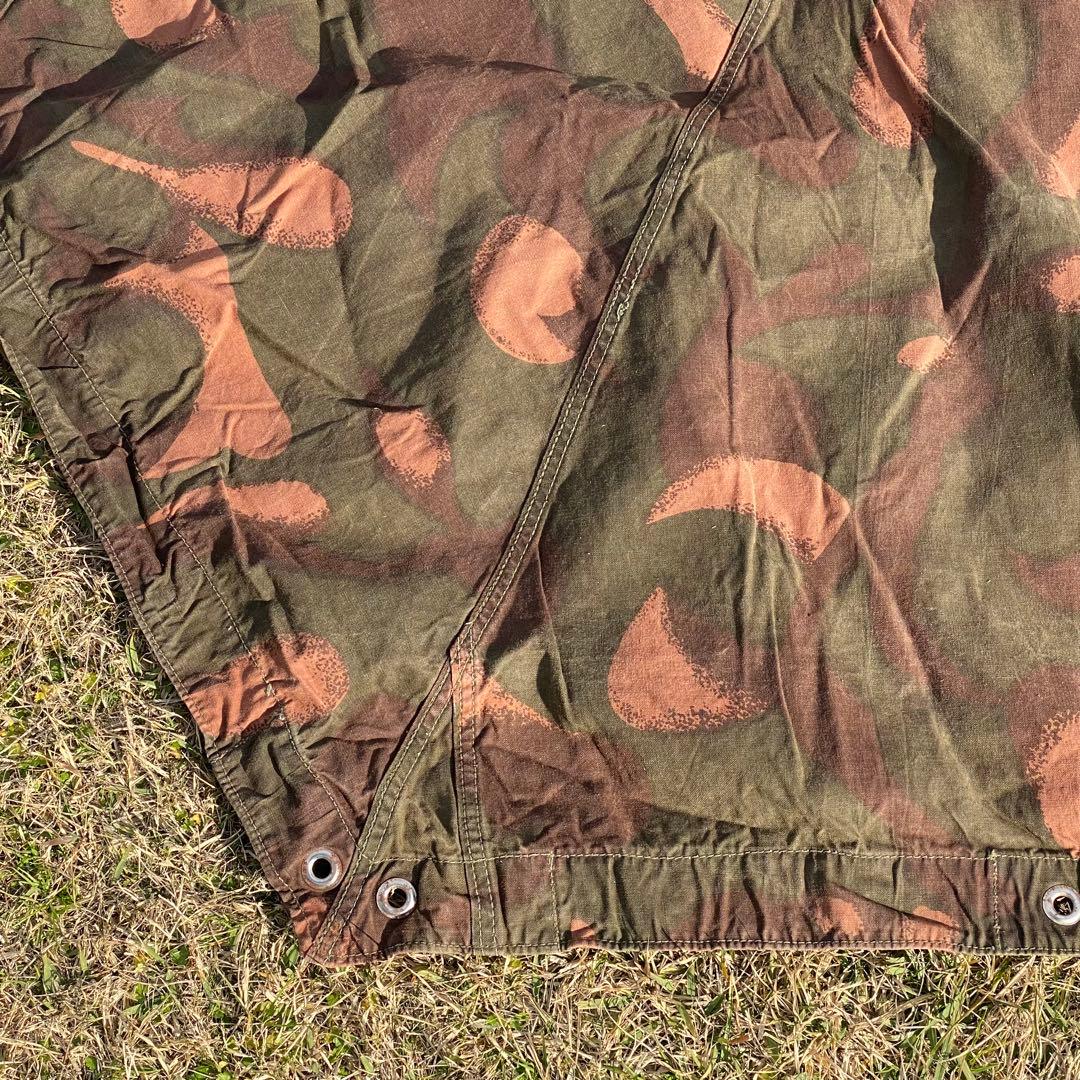 【状態良】ハンガリー軍幕　１枚　迷彩　ハリケーンカモ　タープ　ポンチョ