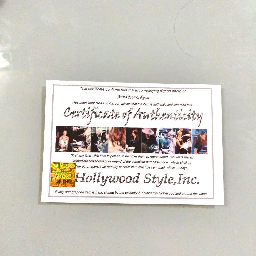 アンナ・クルニコア直筆サイン入り2Lサイズ写真…Anna Kournikova…