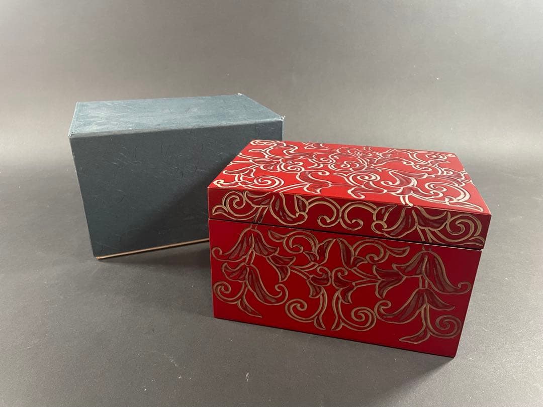 7 茶箱 かまくら彫 日光彫 茶道具 茶器