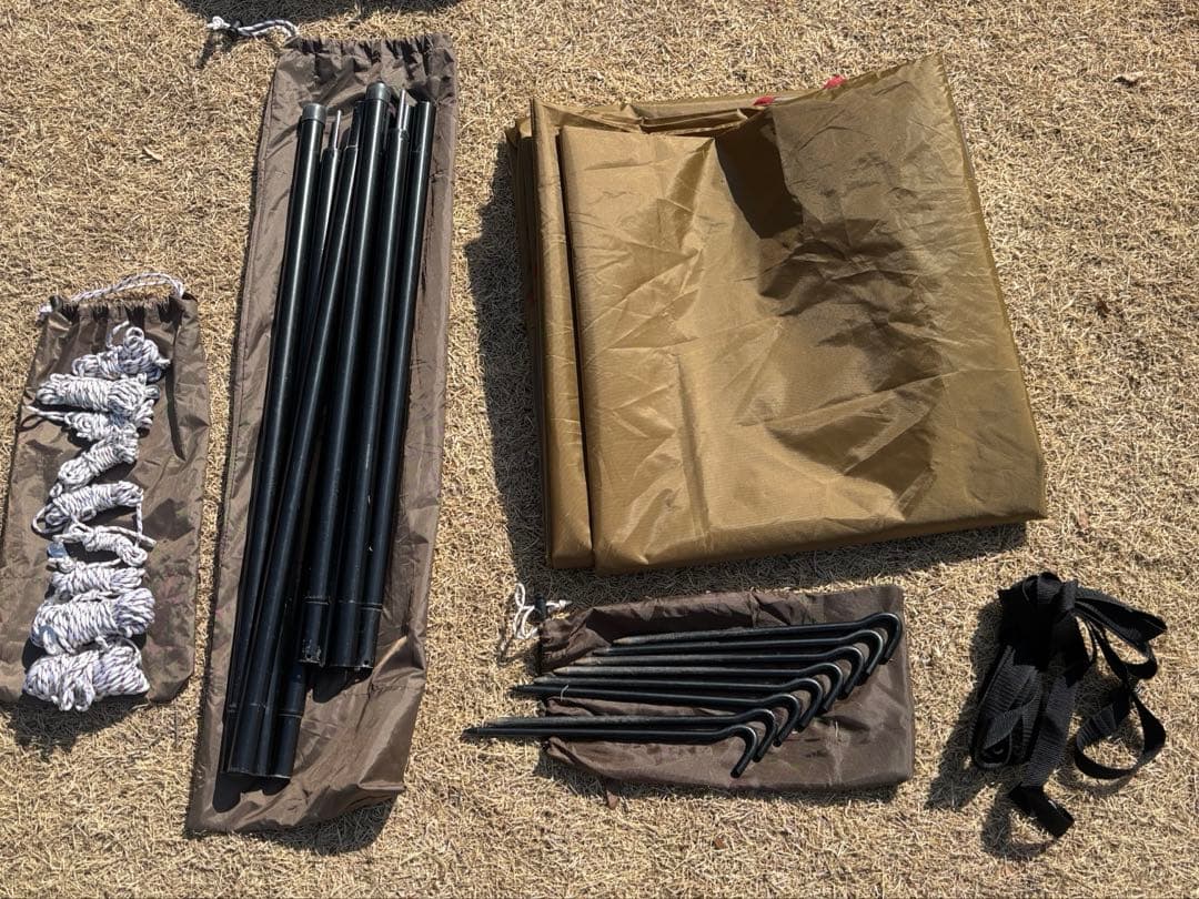 【美品】スノーピーク アメニティタープ ヘキサLセット TP-851SR