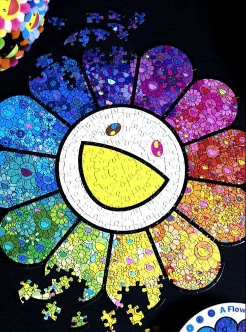 村上隆　フラワー　A Flower Forest Jigsaw Puzzle