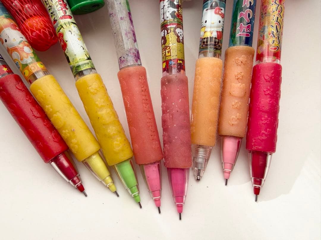 限定キティ シャープペンシル 8本セット