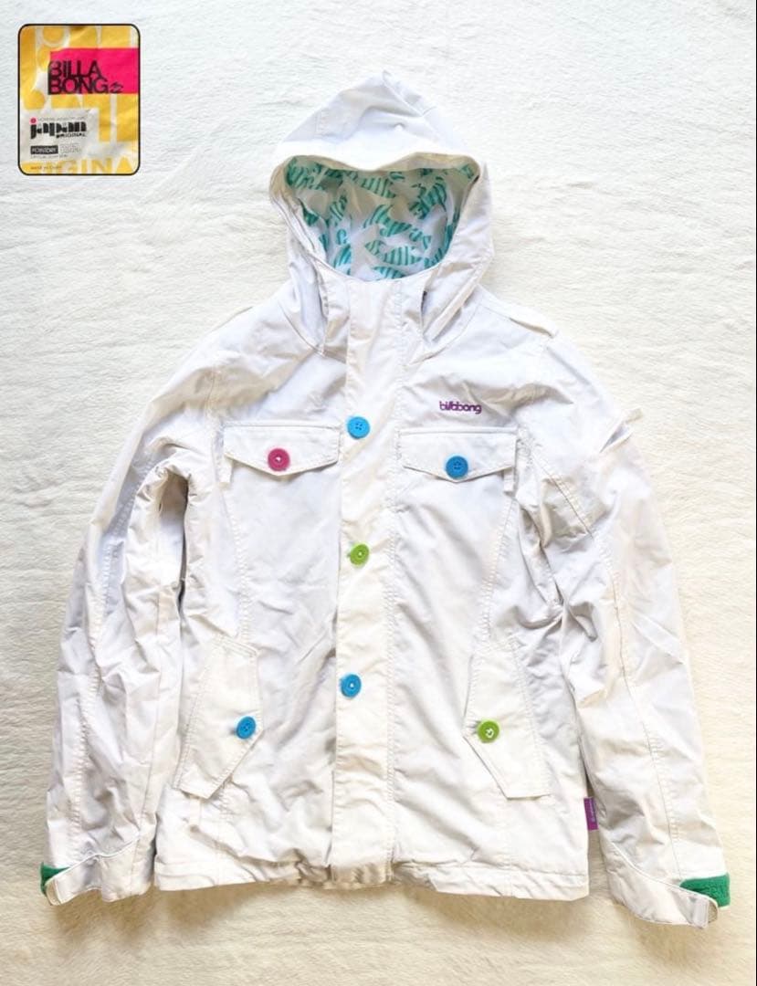ビラボン　Billabong ホワイト スキー　スノーボードジャケット