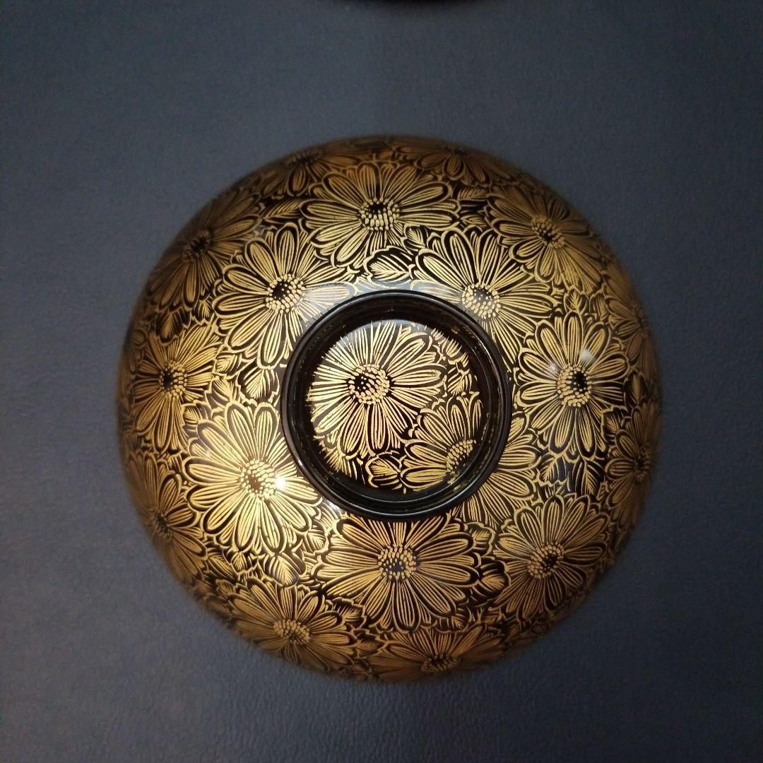 専用 総沈金 菊花詰 吸物椀 5客　懐石椀 茶道具