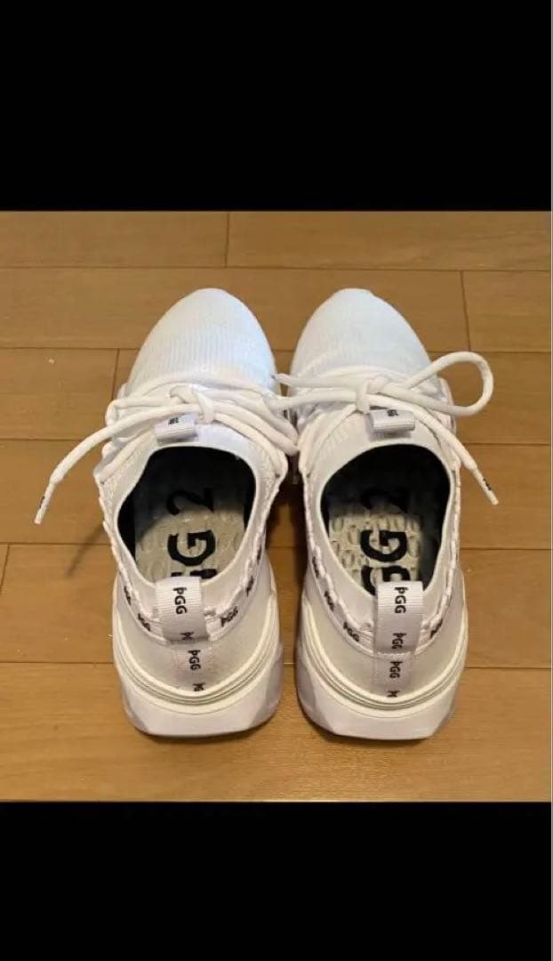 パーリーゲイツ　ホワイト ゴルフシューズ