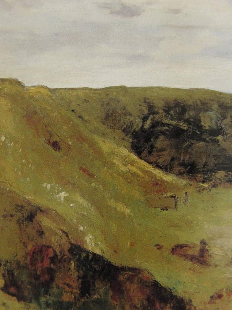 刑部人、【入道崎　男鹿半島】、希少な額装用画集より、美品、日本人画家