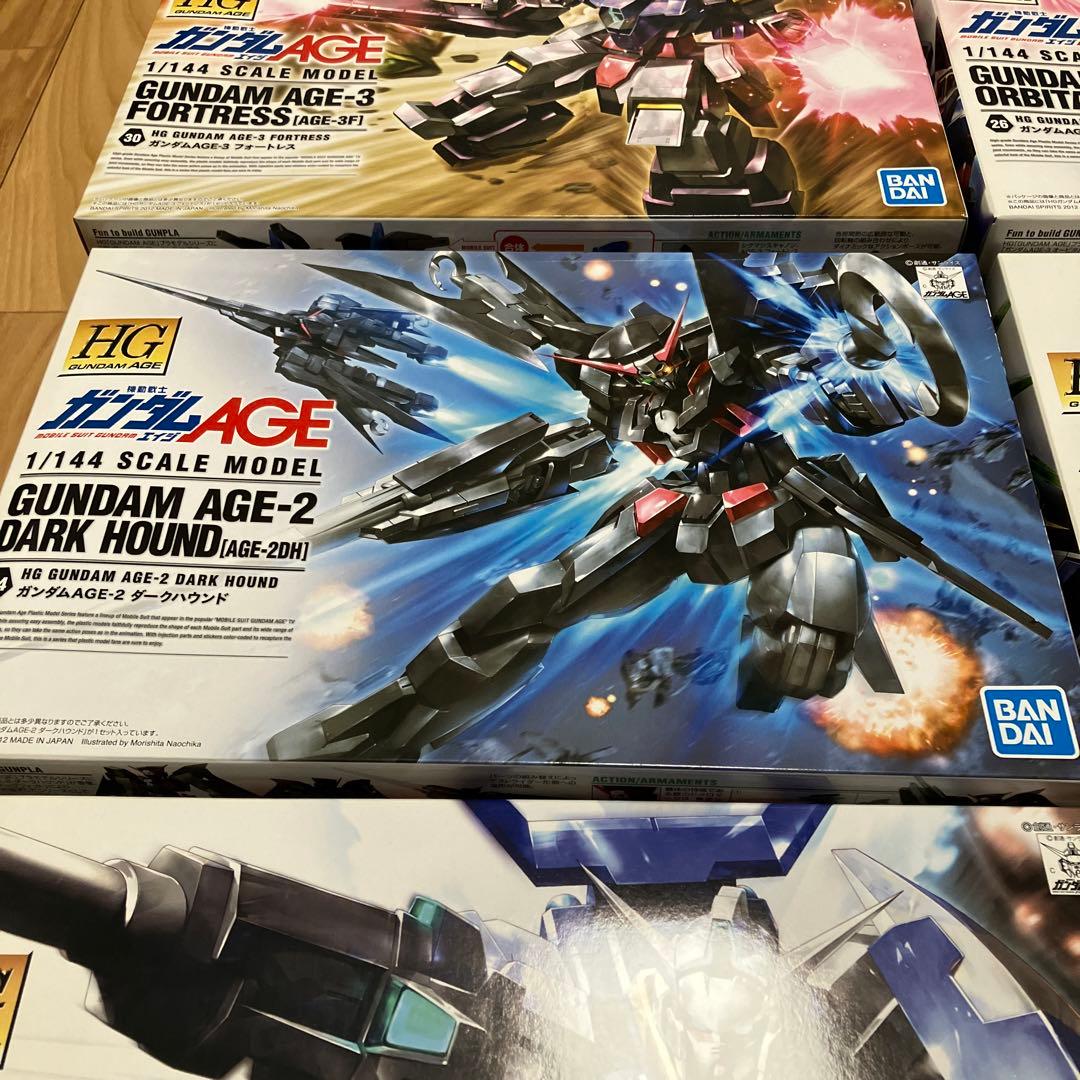 HGガンダムAGE-1 2 3 フォートレス オービタル FX ダークハウンド
