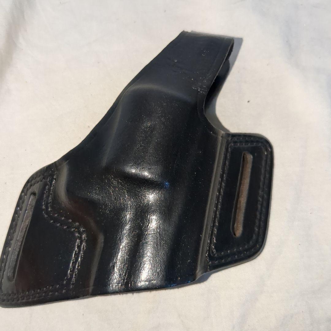 米国実物bianchi #5 ブラックウィドウ　本革レザーホルスター　リボルバー