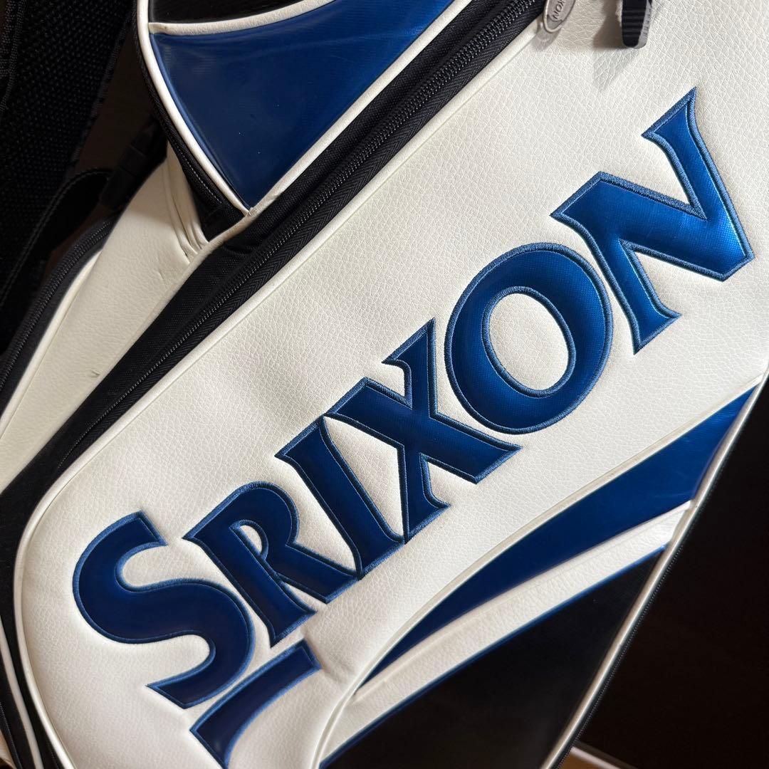 Srixon キャディバッグ ゴルフバッグ ホワイト・ブラック・ブルー