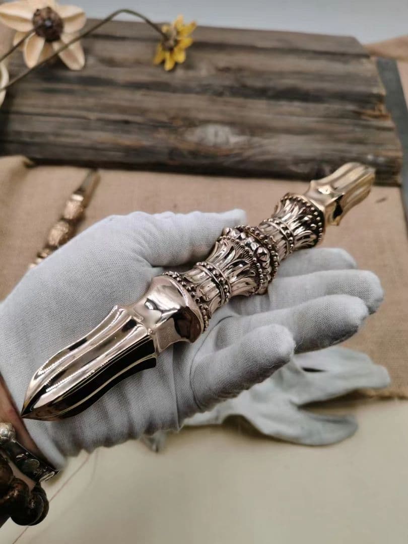 【修縁堂】密教法具 真言宗 不動明王内蔵版 四大明王杵 独鈷杵vajra22CM