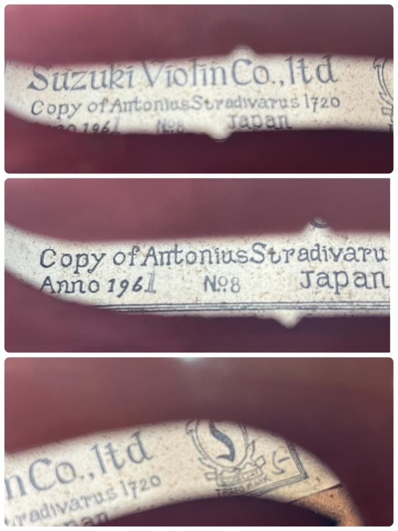 SUZUKI 　鈴木　バイオリン 1961 4/4サイズ　約60㎝　中古品