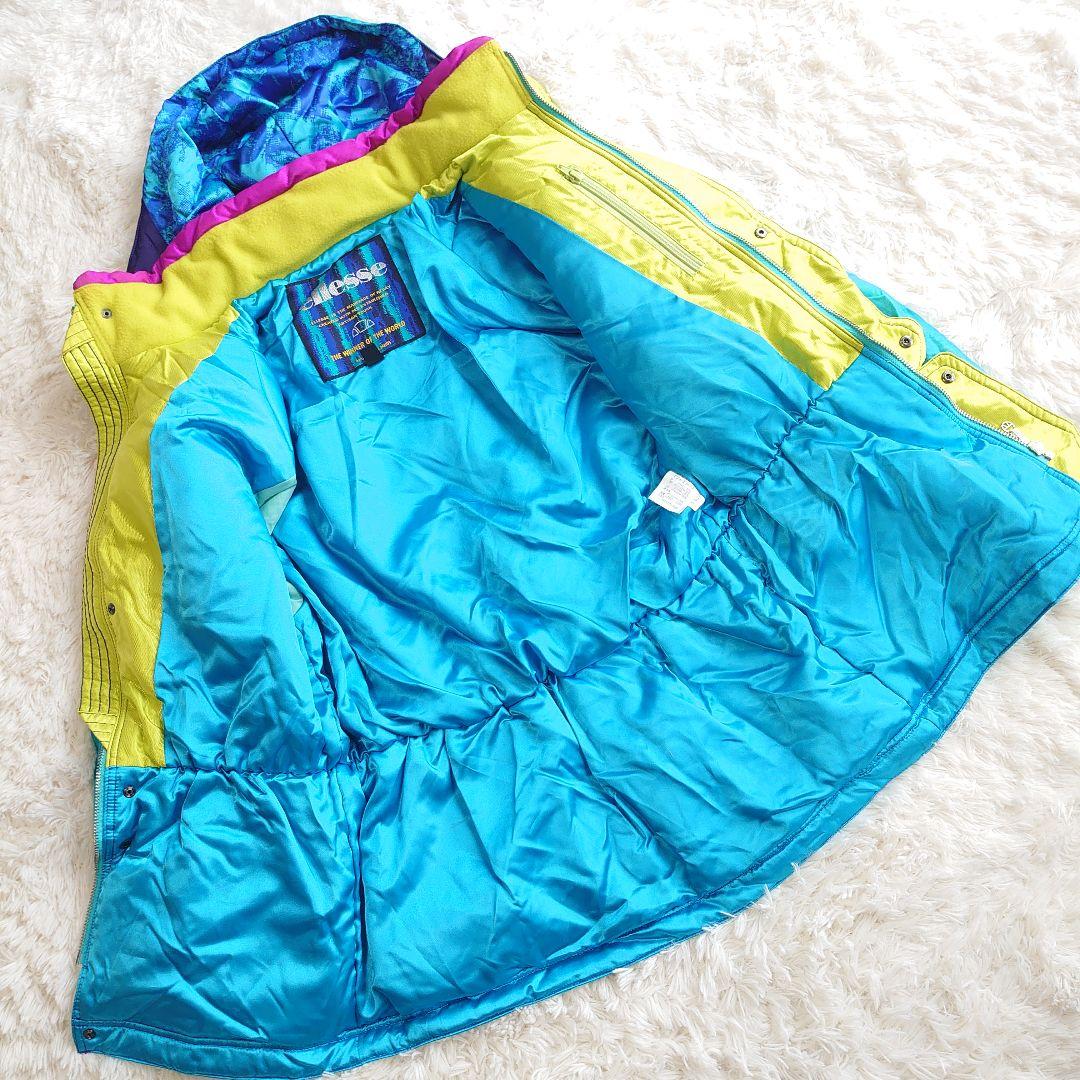 エレッセ スキー スノーボードウェア セットアップ ライトミント ロゴ刺繍 M