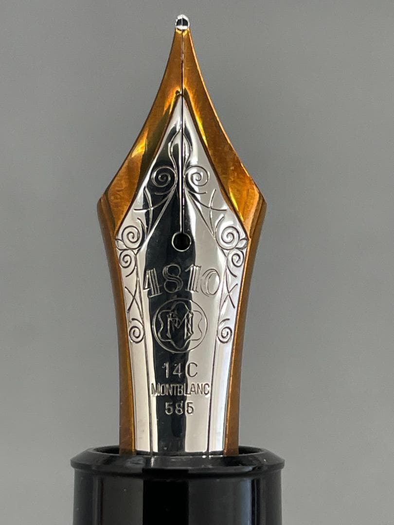 【未使用】モンブラン万年筆149 14C なで肩 首軸一体型 エボナイト芯