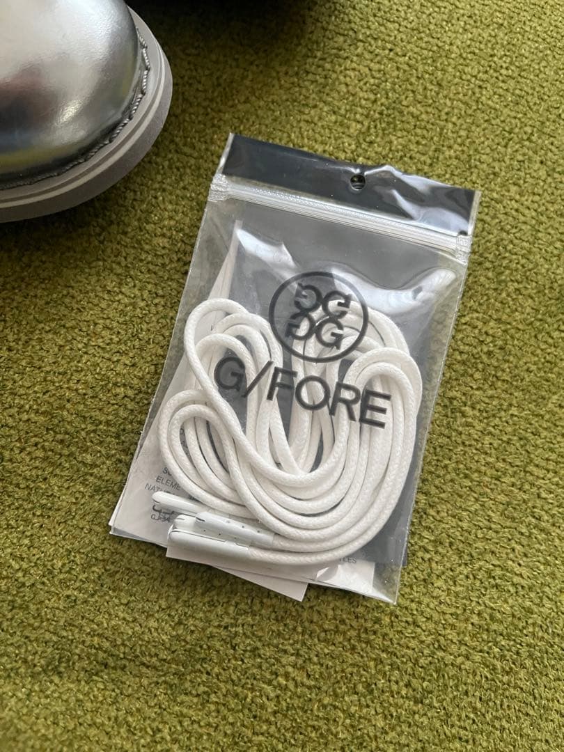 【hana】ゴルフシューズ ホワイト/シルバー【ジーフォア】