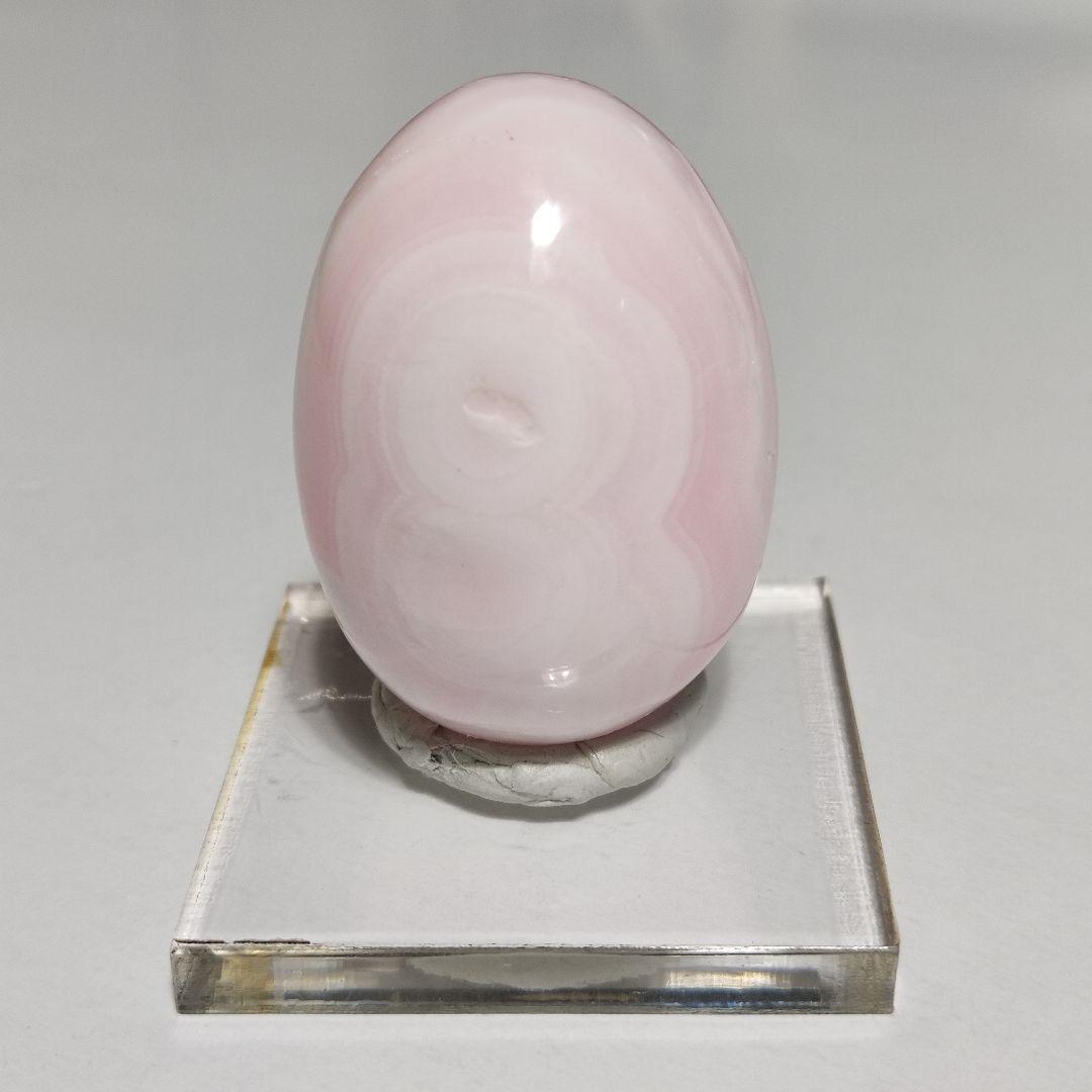 パワーストーン　天然石　ピンクカルサイト　エッグ型　96g　No.259