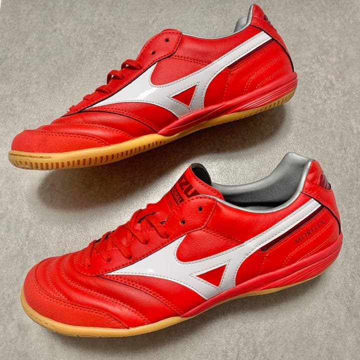 モレリアin 26.5 赤　レッド　ミズノ　フットサルシューズ　モレリアtf