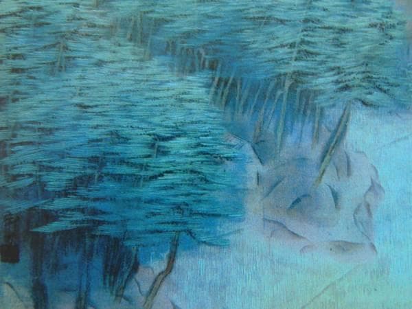 速水御舟、【洛北修学院村】、豪華・希少画集画、新品高級額・額装付、状態良好